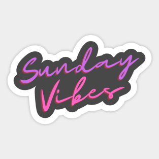 Retro Sunday Vibes Sticker